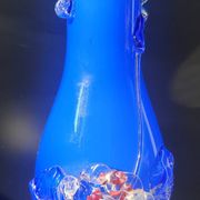 Vase italien en verre soufflé d'art
