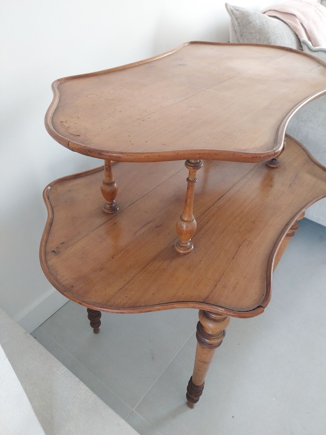 Louis XV style walnut tea table