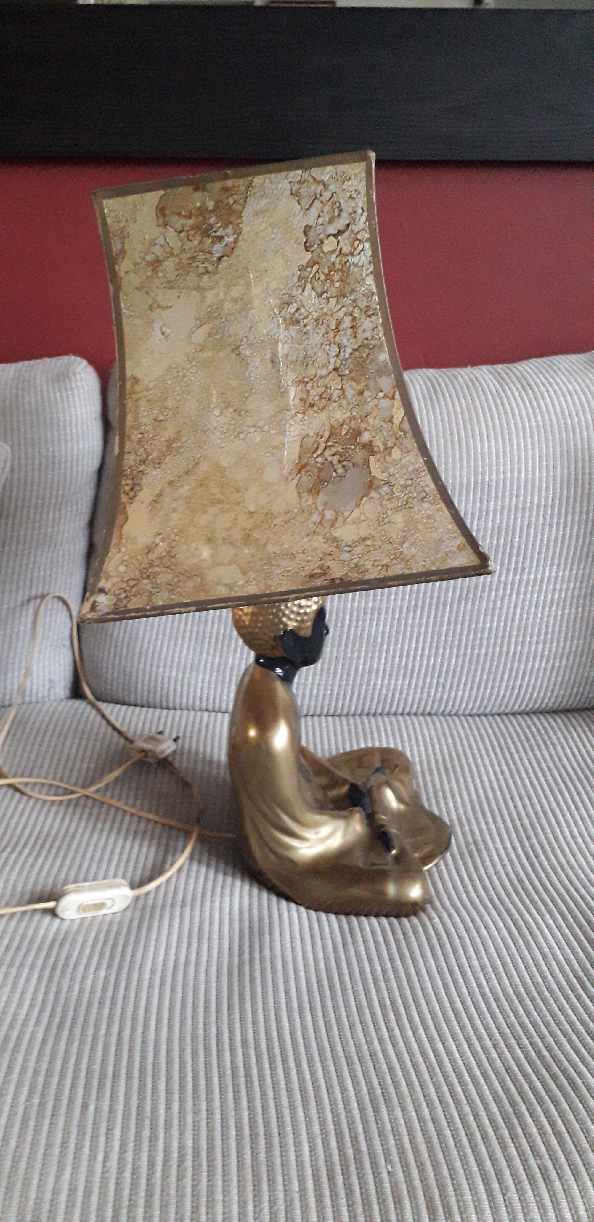 Vintage lamp in Italian ceramic