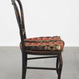 Antique French Napoleon III Chair Inlaid with Mother-of-Pearl