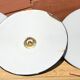 Trio suspension enamel sheet enamel vintage green and white, new e14 socket
