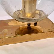 Midcentury brass wall or ceiling lamp by Kamenicky Senov, 1970s
