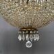 Large 155 cm crystal chandelier in Rococo style with 8 light arms.