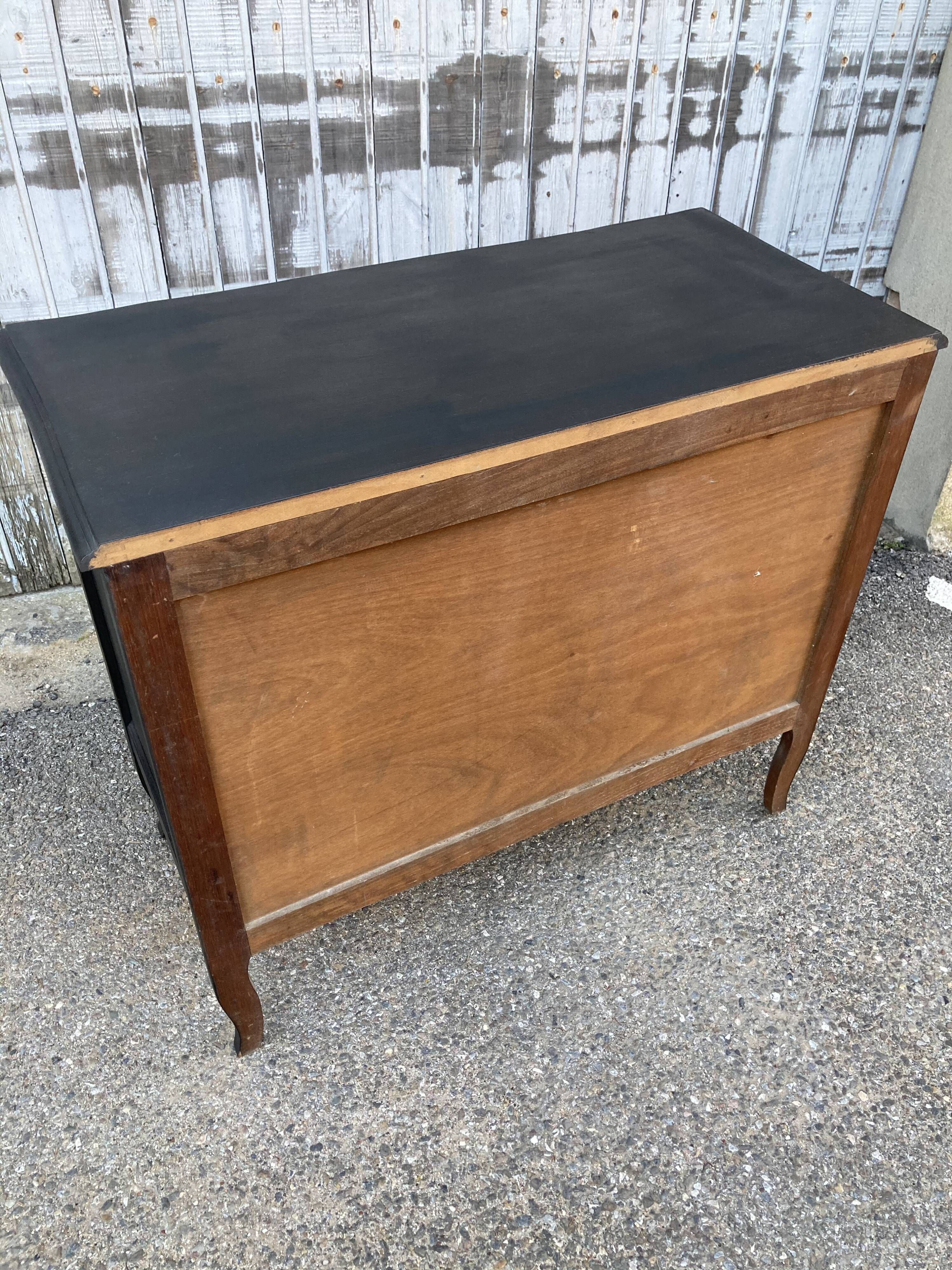 Chest of drawers black patina