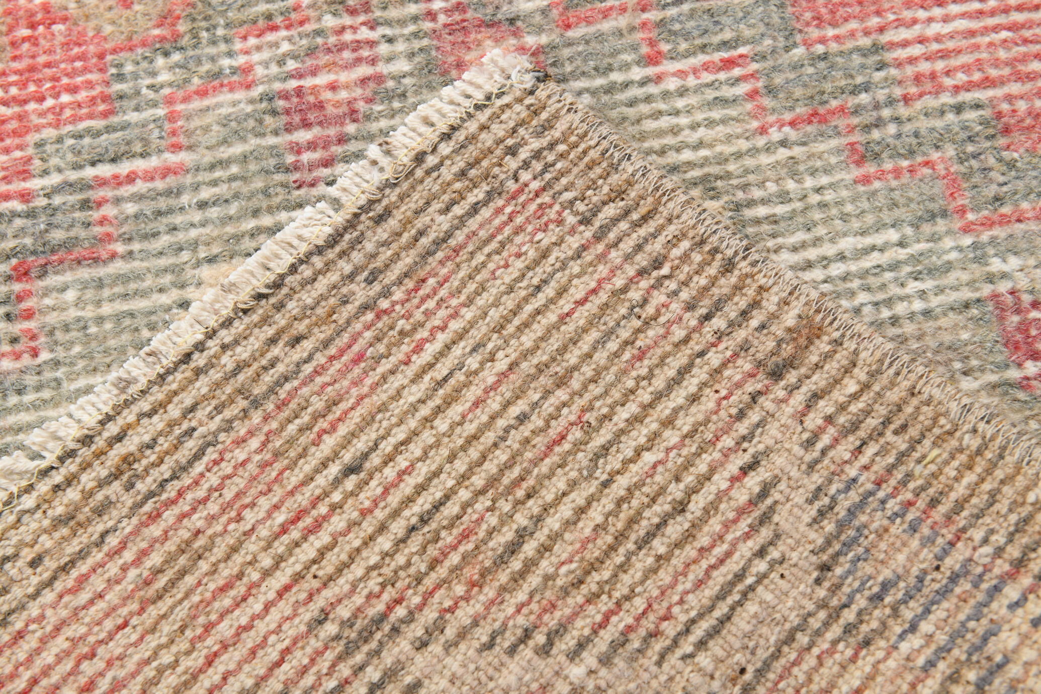 Red vintage door mat rug