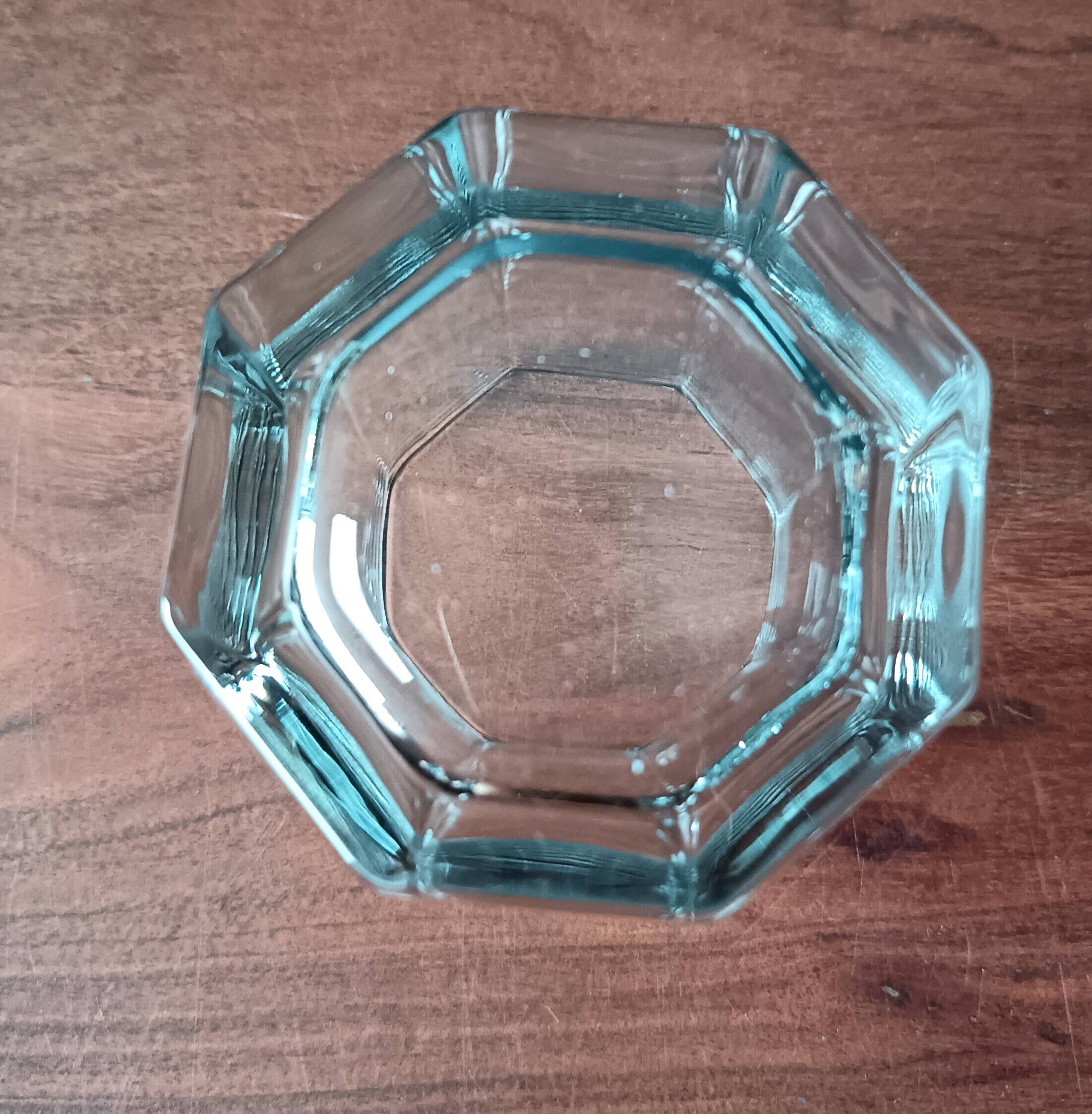 6 vintage transparent octagonal 24 cl glasses by Luminarc