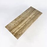 Vintage Travertine Coffee Table, Italy, 1970s