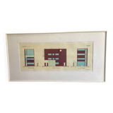 Le corbusier maison guiette 1926 lithograph