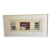 Le corbusier maison guiette 1926 lithograph