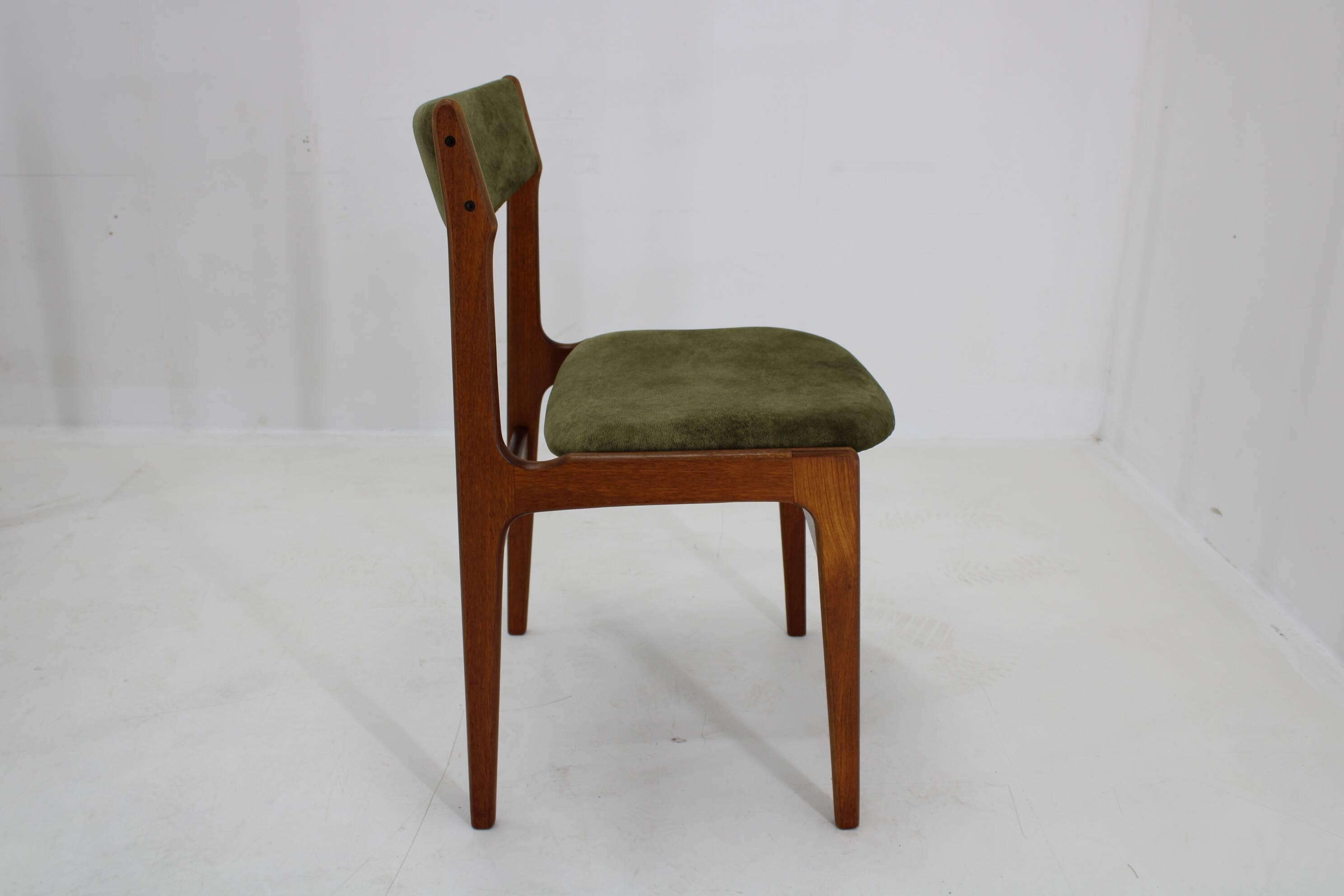 1960s Set of Six Danish Teak Dining Chairs , Restored