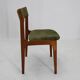 1960s Set of Six Danish Teak Dining Chairs , Restored