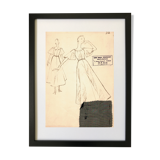 Drawing of the house Givenchy