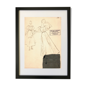 Drawing of the house Givenchy