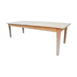 Table à manger en bois avec 2 tiroirs