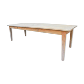 Table à manger en bois avec 2 tiroirs