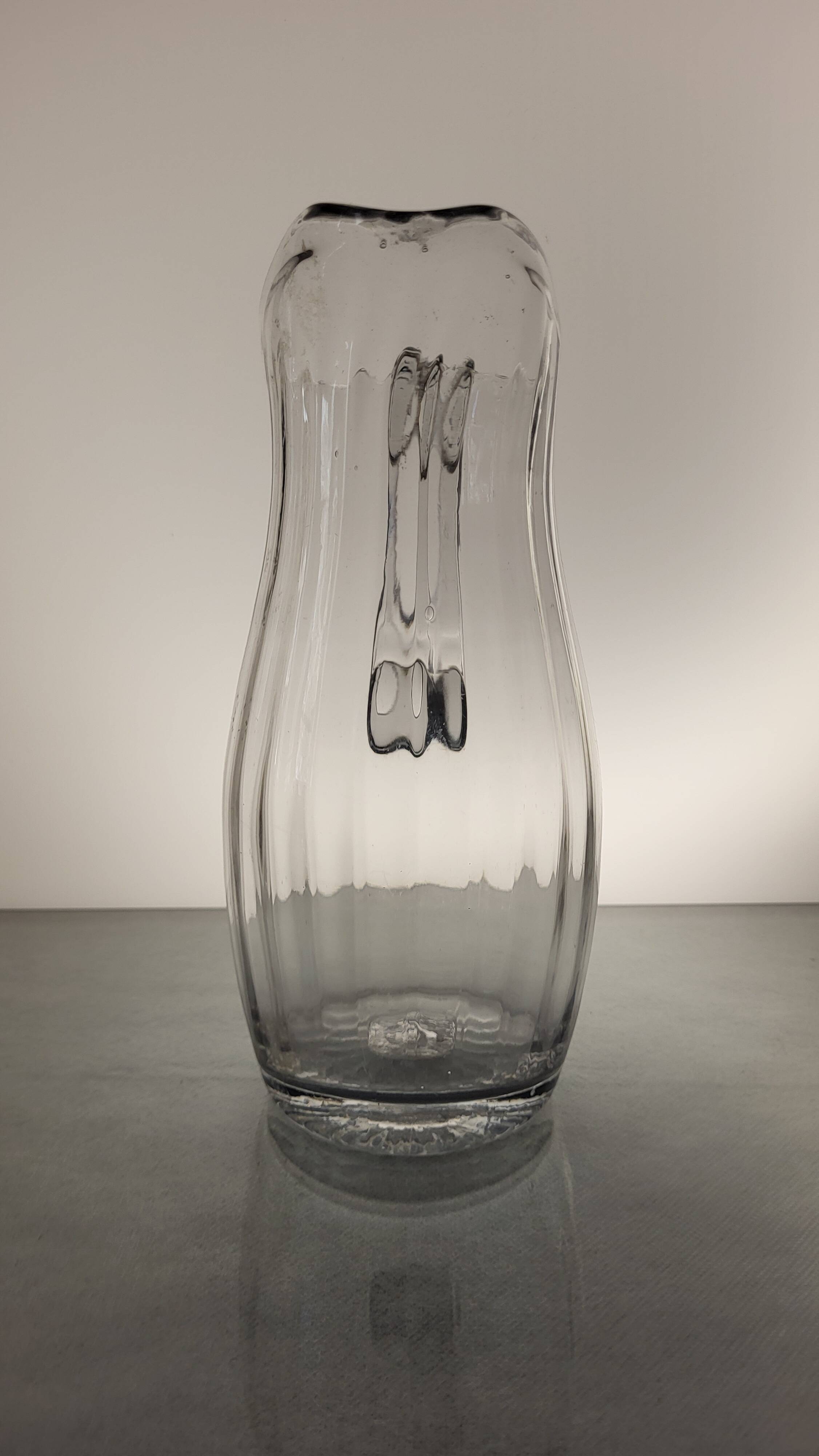 Blown glass pitcher