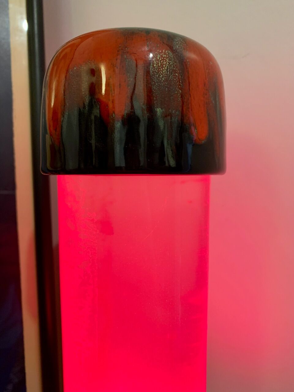 Vintage Vallauris ceramic lava lamp