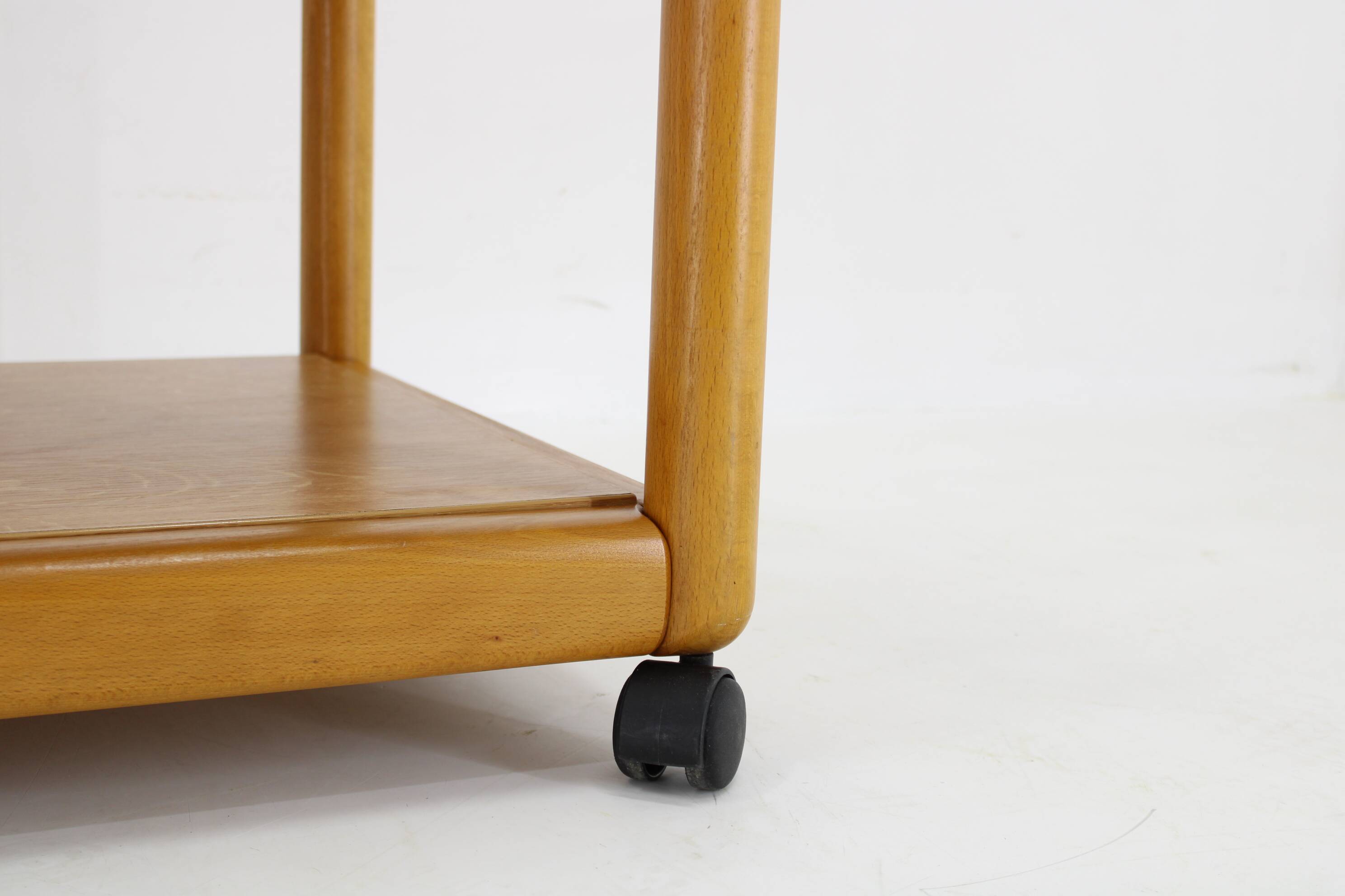 1970s Pair of Beech Armchairs and Coffee Table  by TON, Czechoslovakia