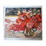 "Red Flowers" Sachiko Ima, signed