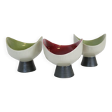Mid-century modern set of 3 Bahia bowls by Carl-Harry Stålhane, Rörstrand, Sweden.