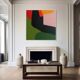 Grande toile " the light between the hills"