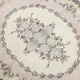 Tapis oriental turc vintage gris et crème