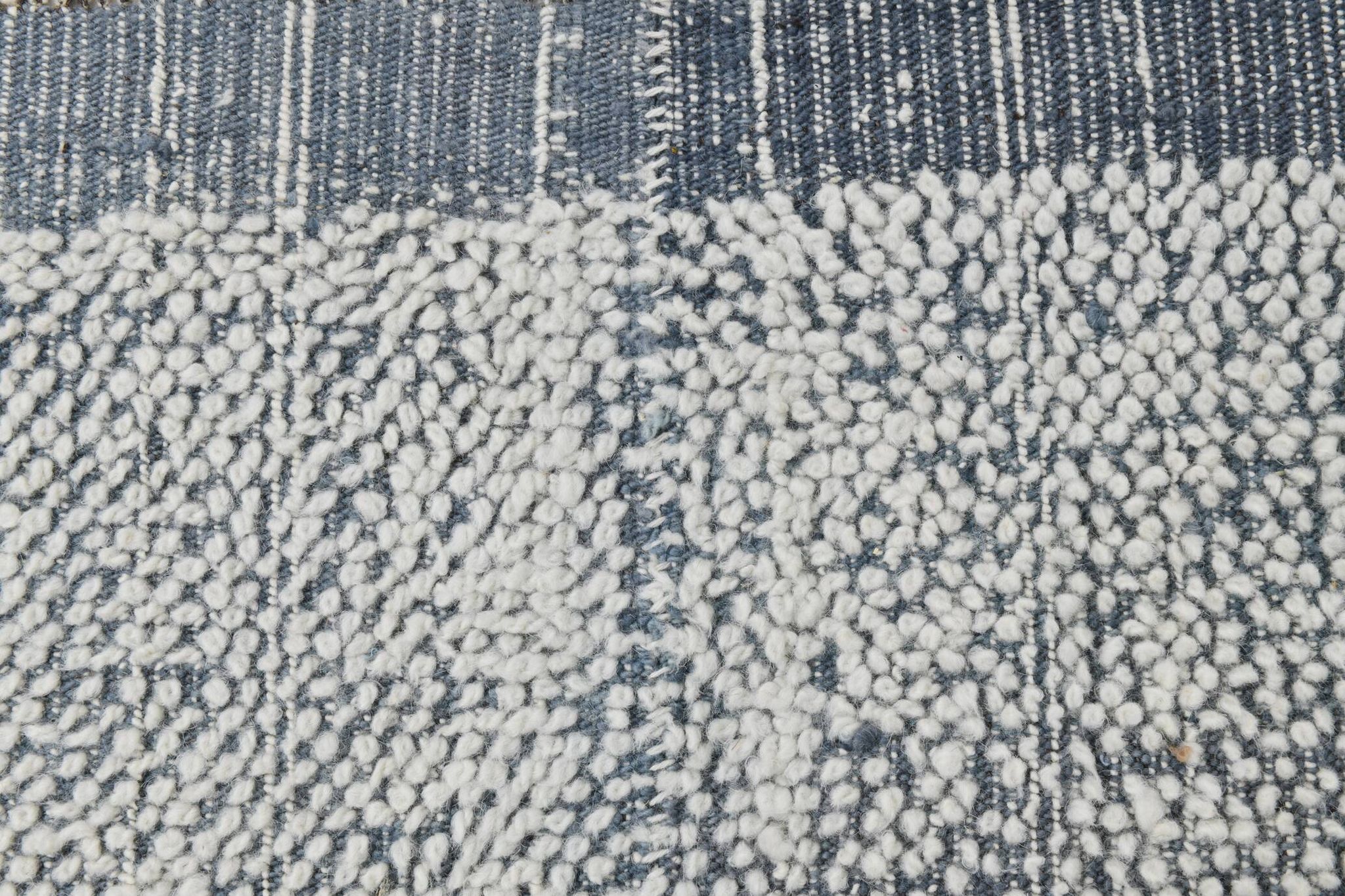 7x9 Blue White Modern Vintage Rug, 200x271Cm SK 34018 FREE SHIPPING