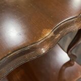 Set of 3 rustic nesting coffee tables in Louis XV style from 1950.