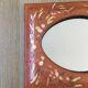Vintage mirror all in leather 25x20cm