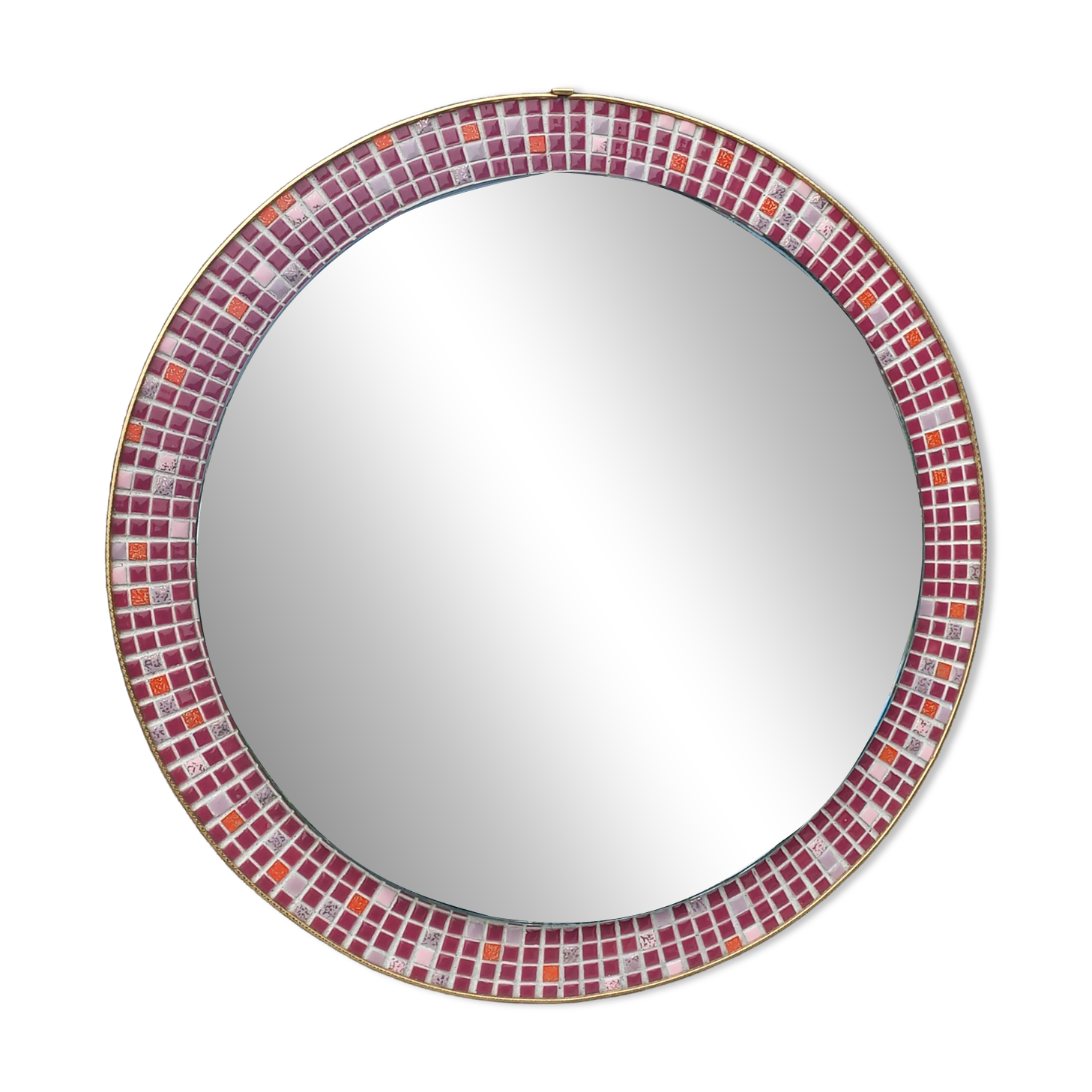 Vintage ceramic mirror from the 1960s.
