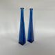 Pair of vintage glass soliflores vase 1970