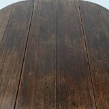 Antique English oak side/dining/gateleg table from the 18th century