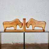 80s pine bookends
