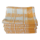 6 serviettes de table anciennes en coton damasse