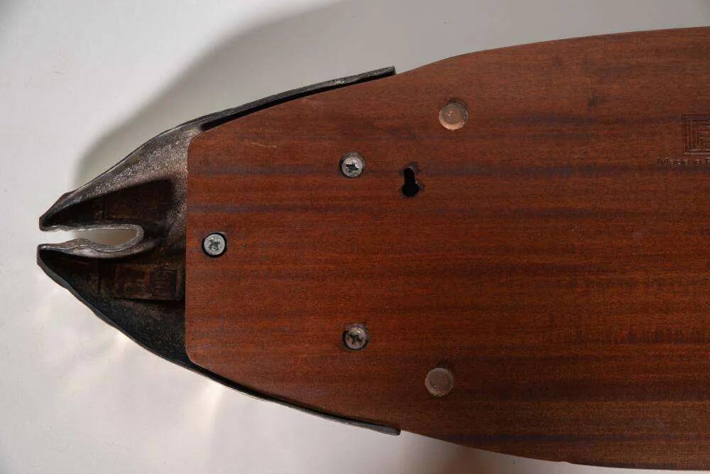 Vintage wooden presentation platter, fish platter.