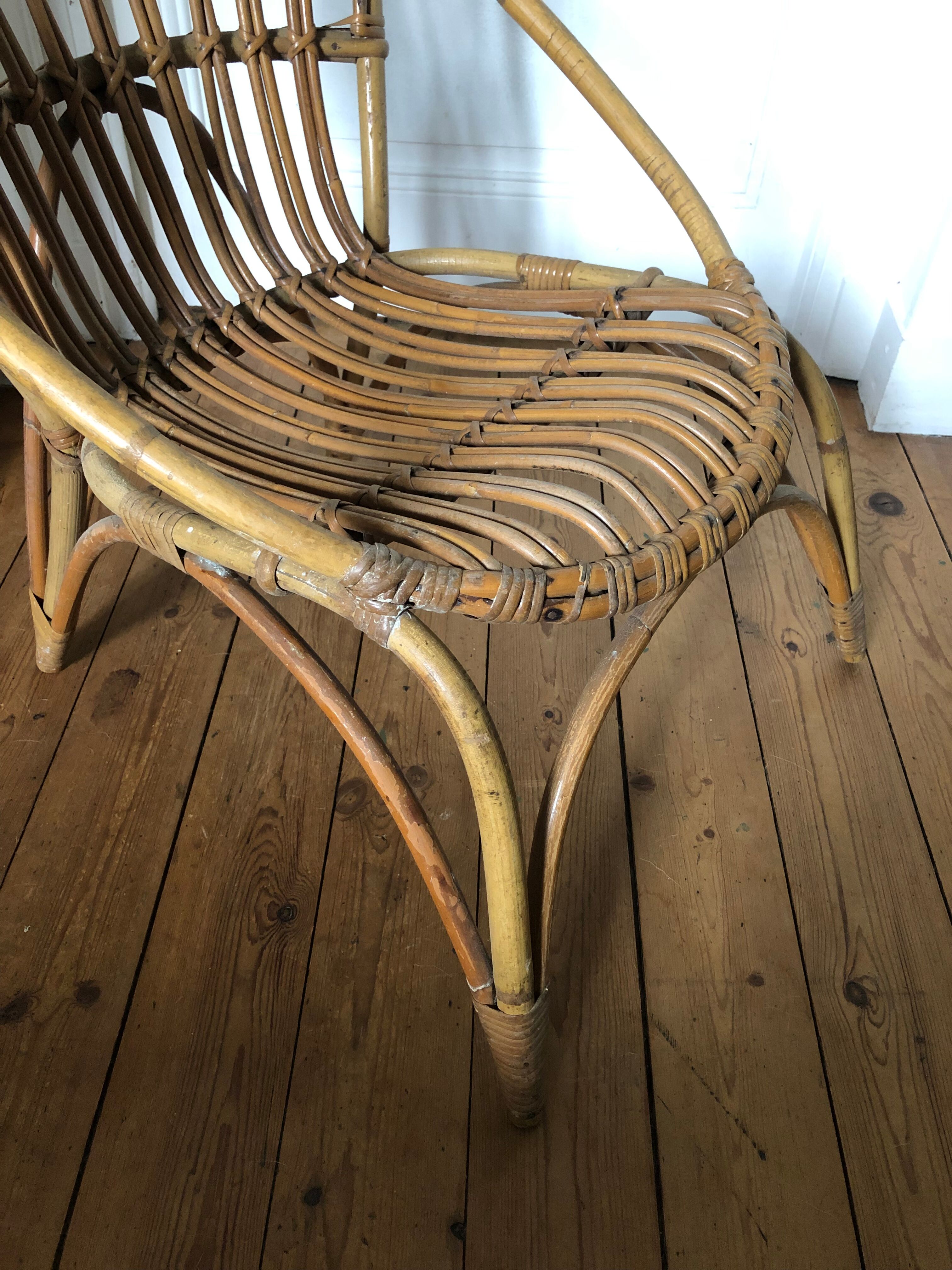 Children's rattan chair