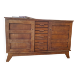 Vintage René Gabriel "Les sinistrés" sideboard chest of drawers