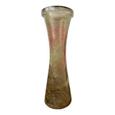 Grand vase en verre craquelé