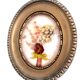 Domed frame dried flowers