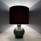 Lampe de table WMF Ikora par Karl Wiedmann en verre vert, années 1930