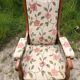 Fauteuil voltaire en merisier