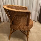 Wicker armchair 60s