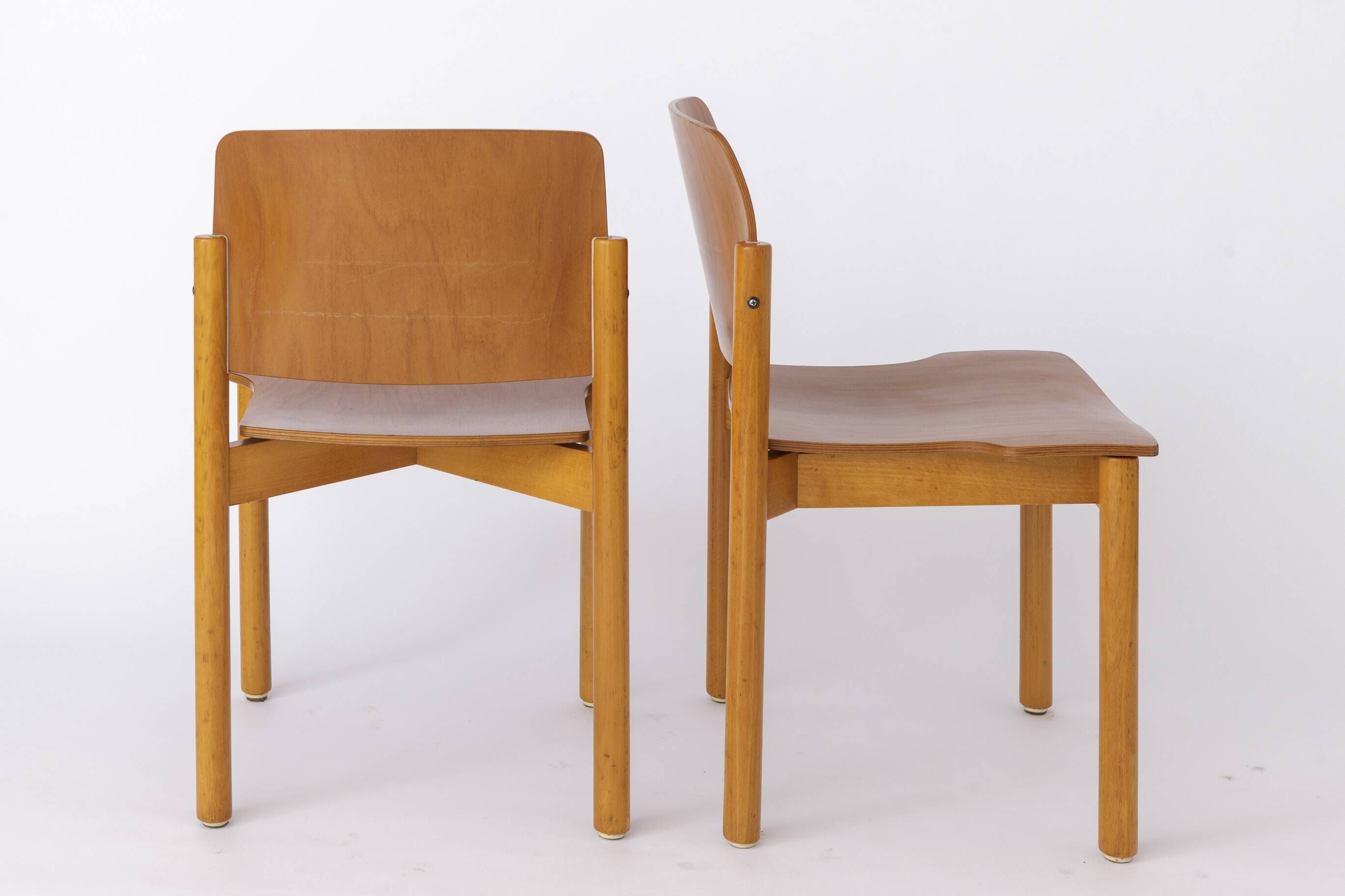 2 Vintage Chairs by Kusch + Co, 1980s Germany