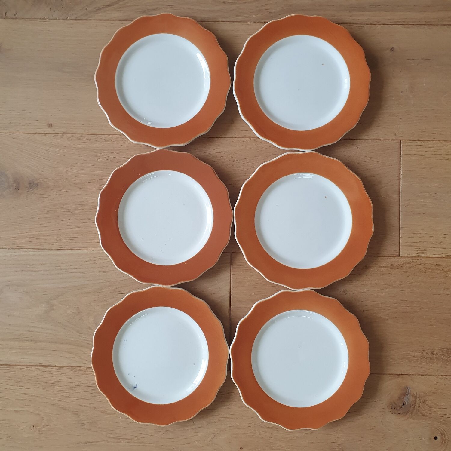 6 dessert plates Gien