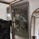 Cloakroom, coat rack, vintage mirror