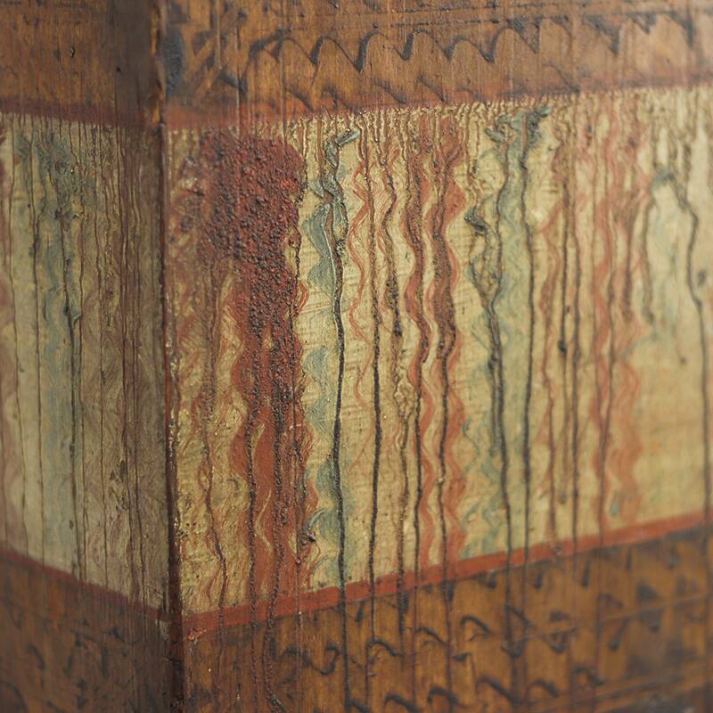 Painted folk art bridal wardrobe 1816