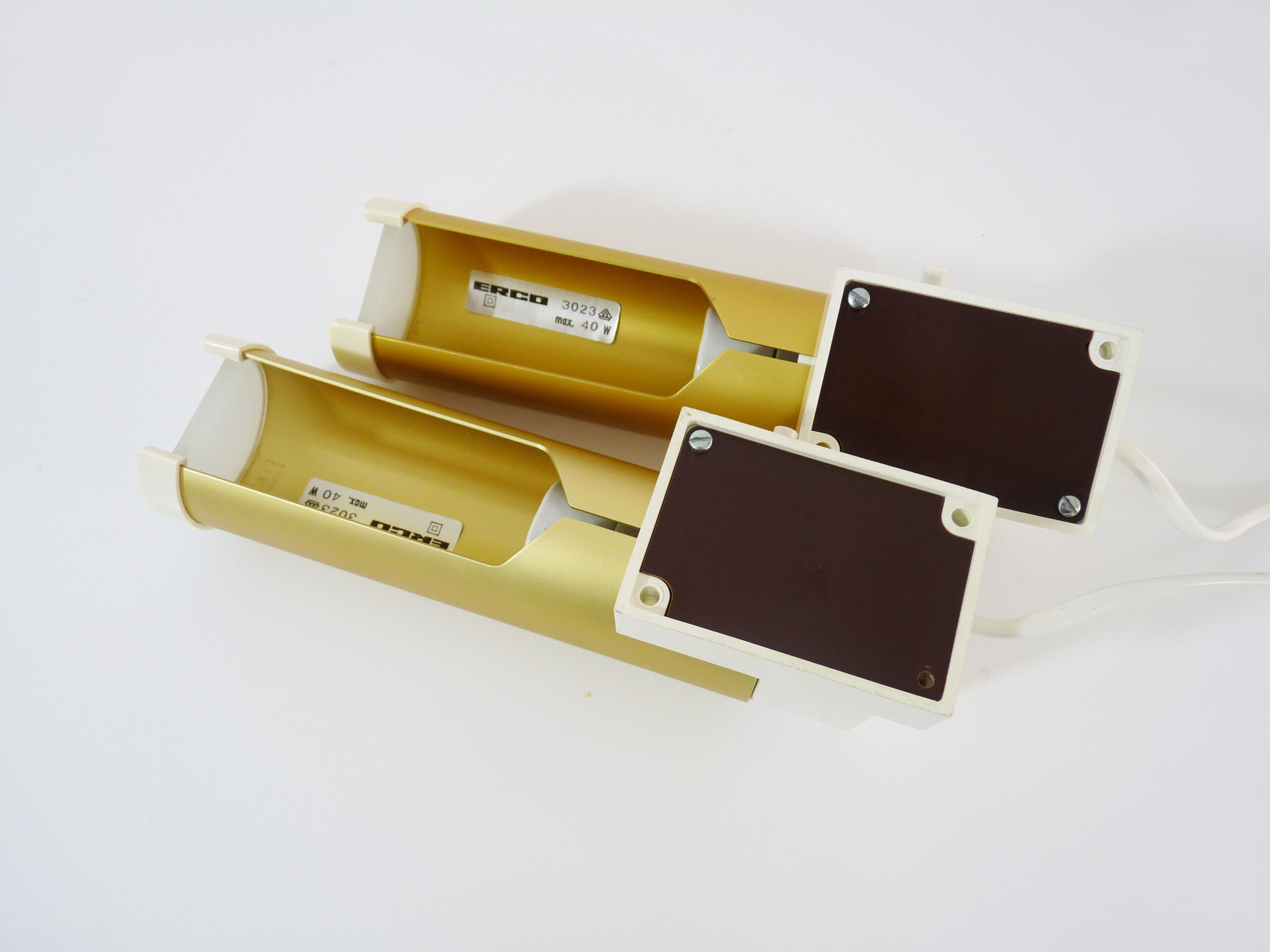 Pair of vintage Erco 3023 wall sconces Germany, year 70