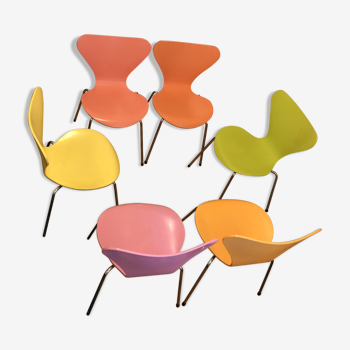 7 Series Arne Jacobsen chairs for Fritz Hansen