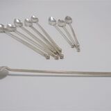 Set of 9 spoons with long handle