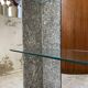 Roche Bobois stone and glass sculpture shelf 1970s